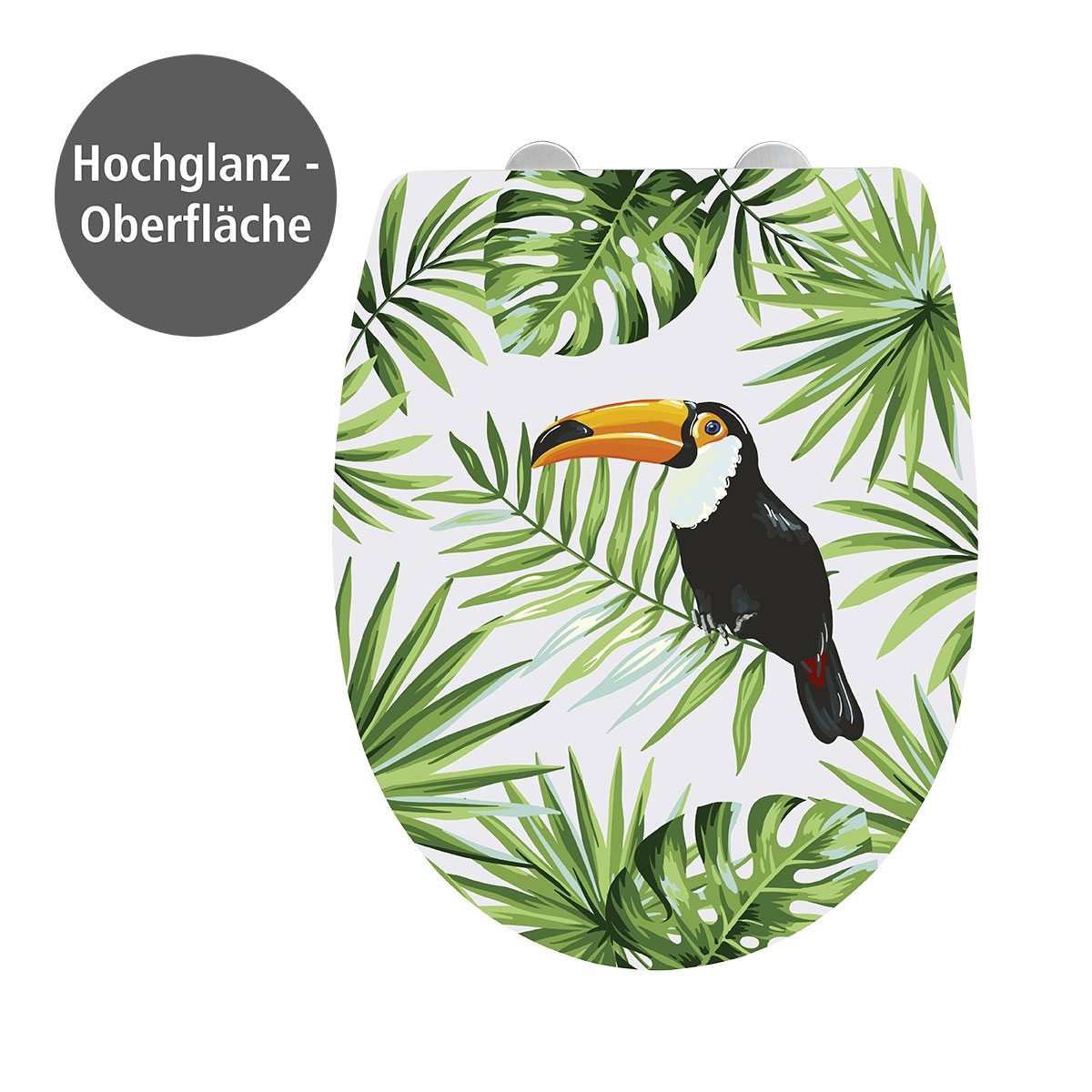 Wenko  Premium WC-Sitz Tucan High Gloss Thermoplast Bild 7