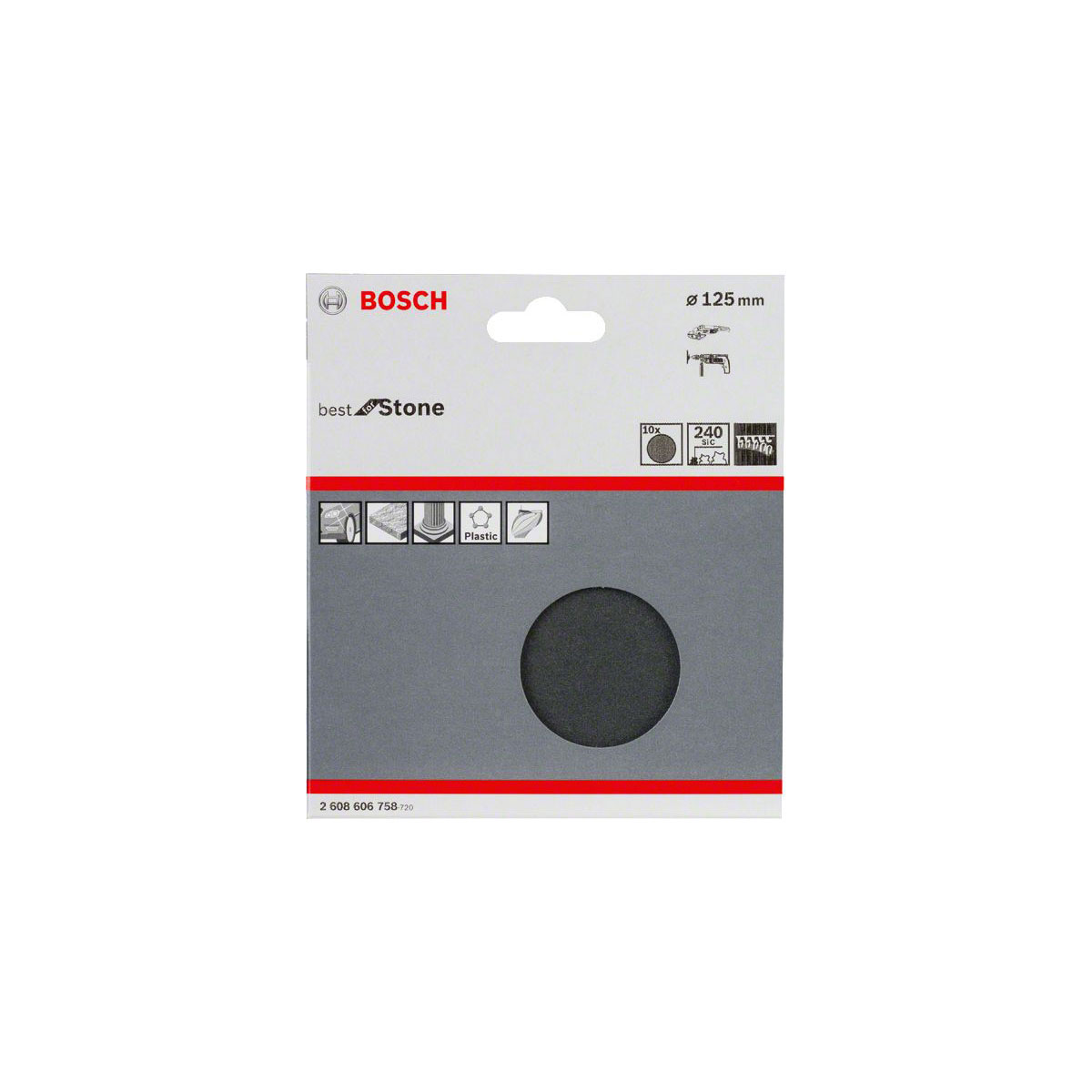 Bosch  Schleifblatt 125 mm P220 Klett