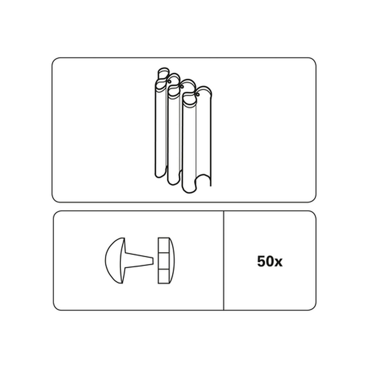 Gardinia Faltenstecker transparent Bild 2