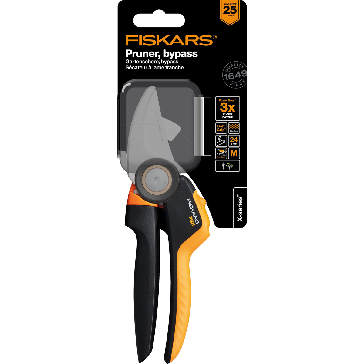 Fiskars Gartenschere X-Series Power Gear P921 Bypass Bild 2