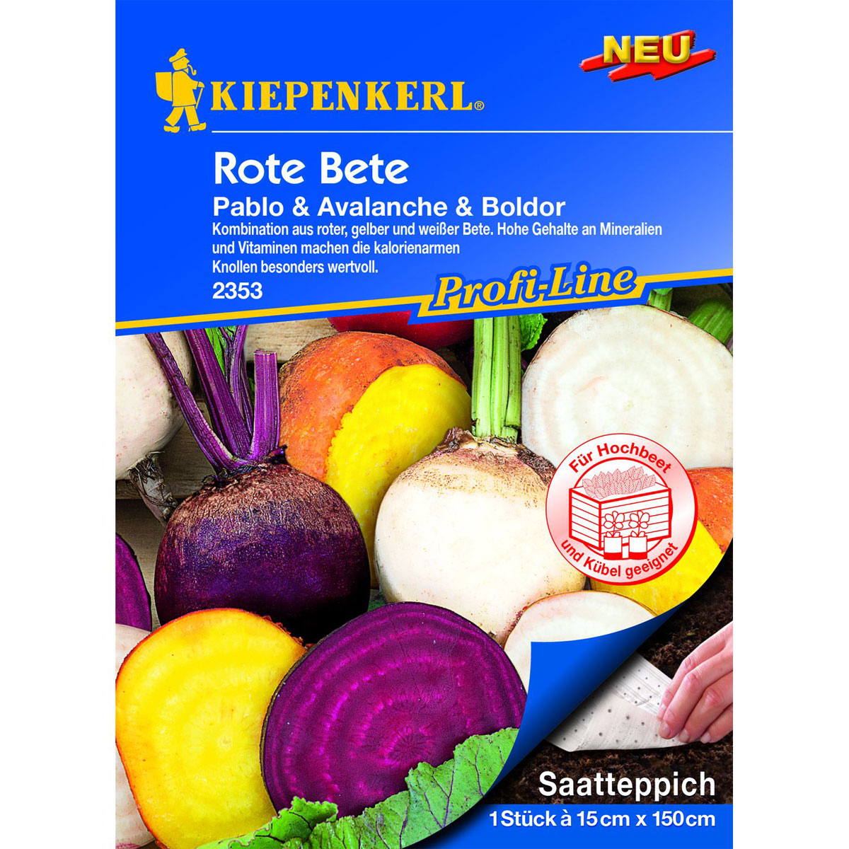 Kiepenkerl Rote Beete Pablo Avalanche Boldor Saatteppich