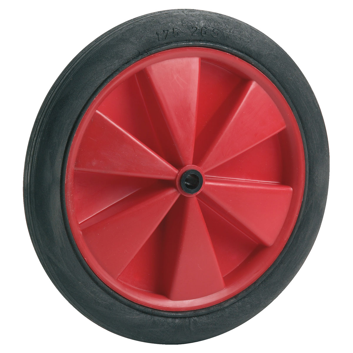 Dörner + Helmer Ersatzrad mit Kunststofffelge Gleitlager und Rillenprofil 185 x 24 mm