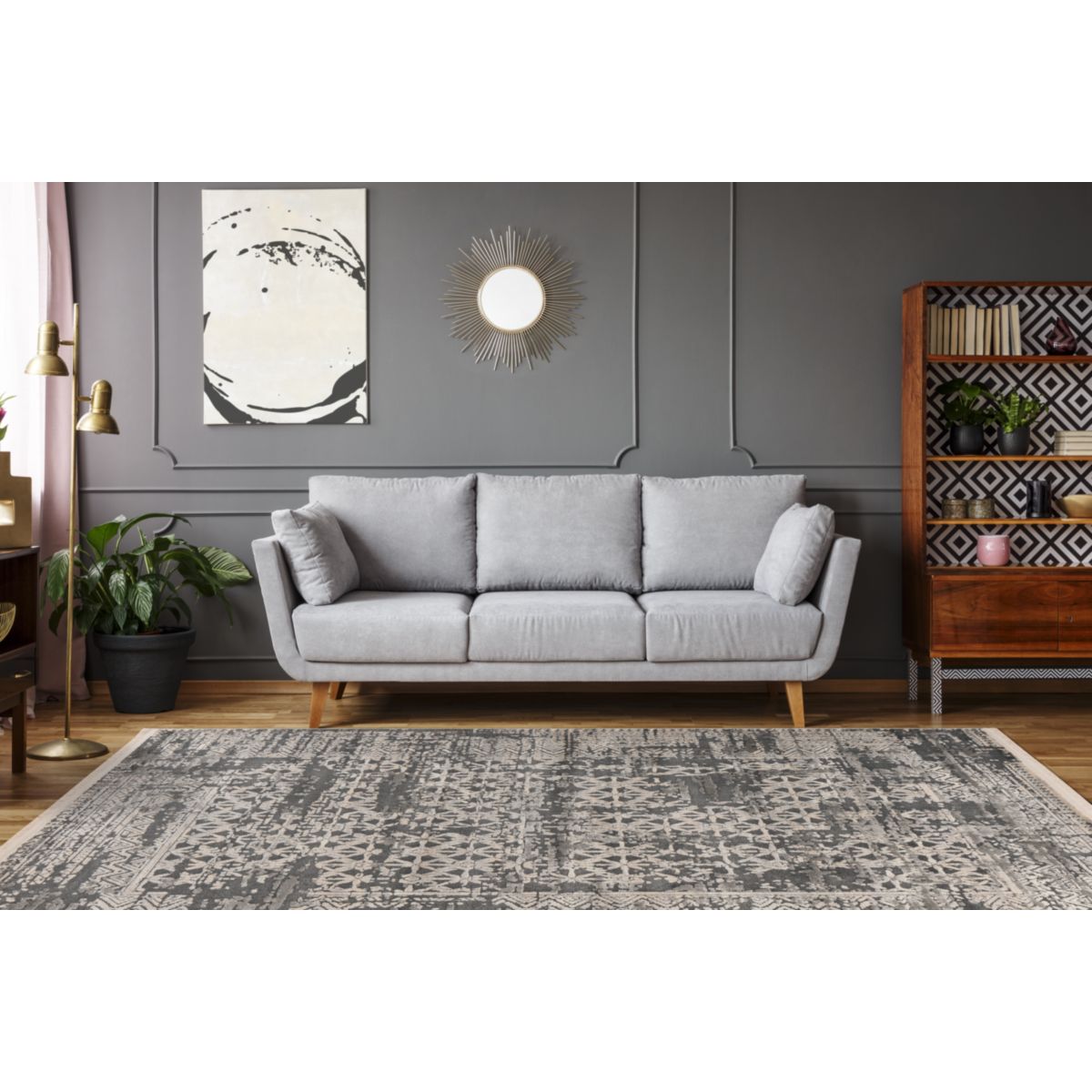 Adela 325 Grau 120 x 170 cm Bild 2