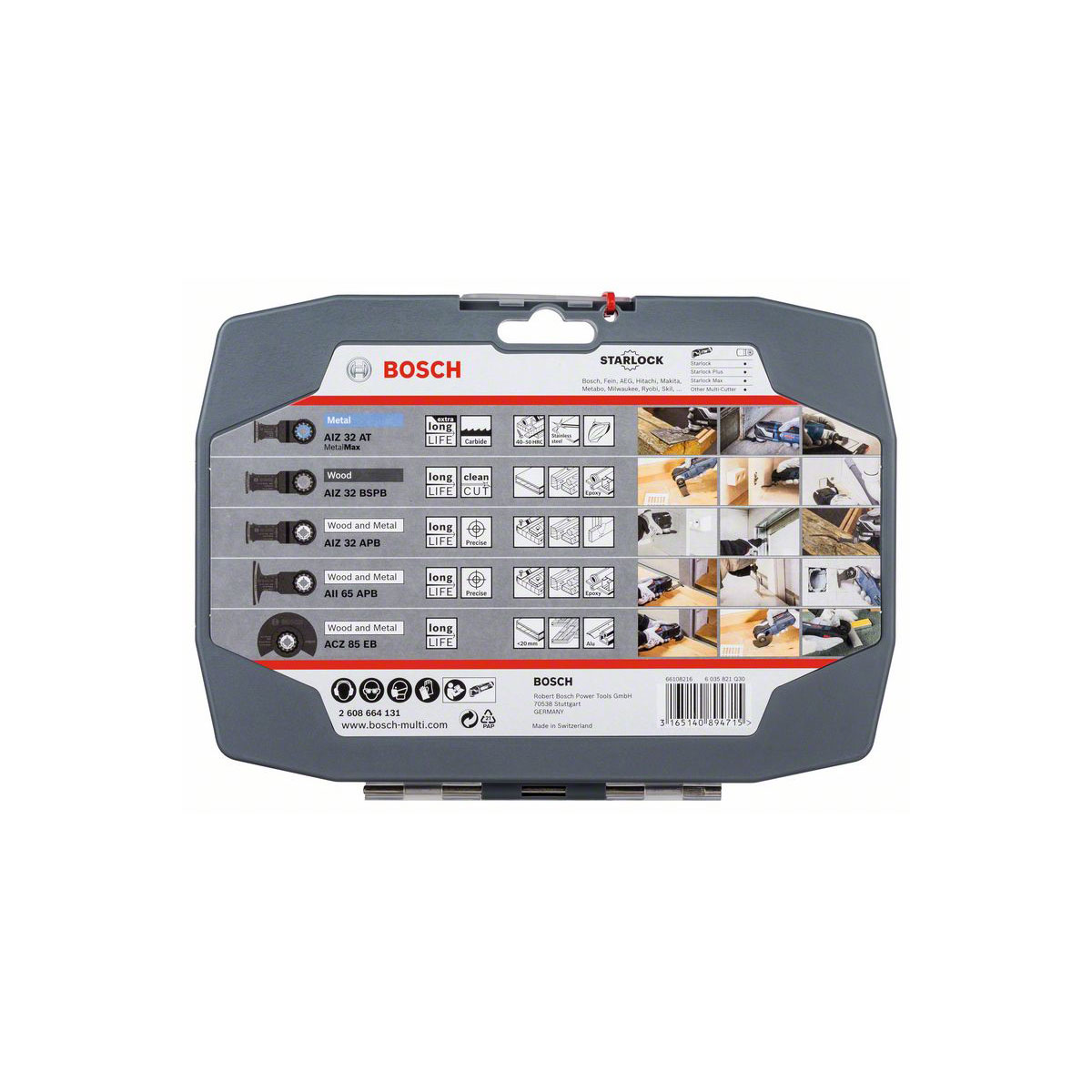 Bosch Professional   5-teilige Schneidsets Wood and Metal für Multifunktionswerkzeuge AIZ 32 AT AIZ 32 BSPB AIZ 32 APB AII 65 APB ACZ 85 EB Bild 2