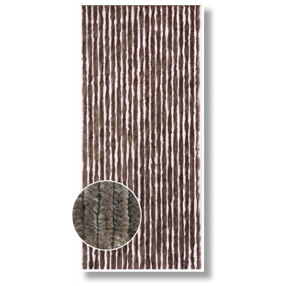 Deko-Vorhang dunkelbeige Bild 2