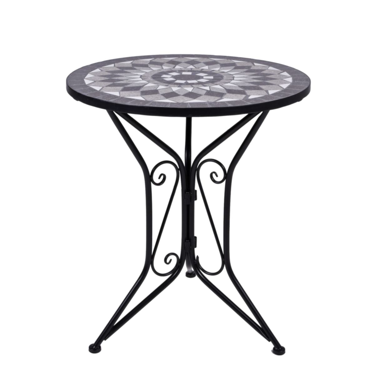 Garden Pleasure Balkonset JALUA, 3.tlg. Steingut/Keramik Mosaik, Stahl. Bild 3