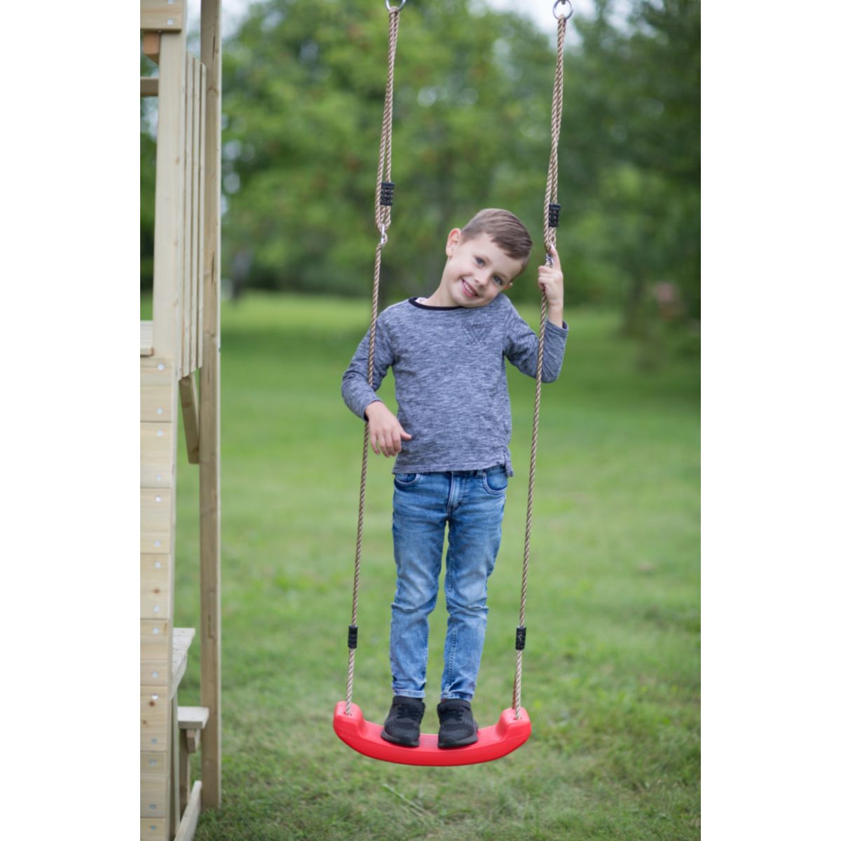 Wendi Toys Spielhaus Pelikan inkl. Rutsche, Kletterwand und Sitzgarnitur 280x270x270 cm Bild 3