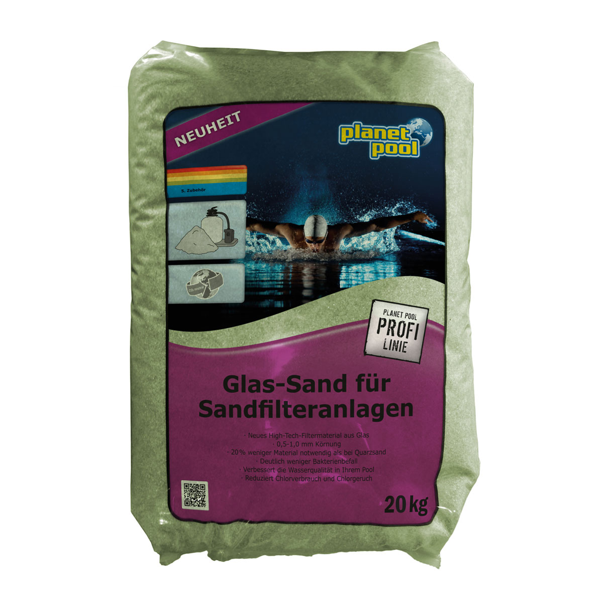 Glassand für Sandfilteranlagen 20 kg