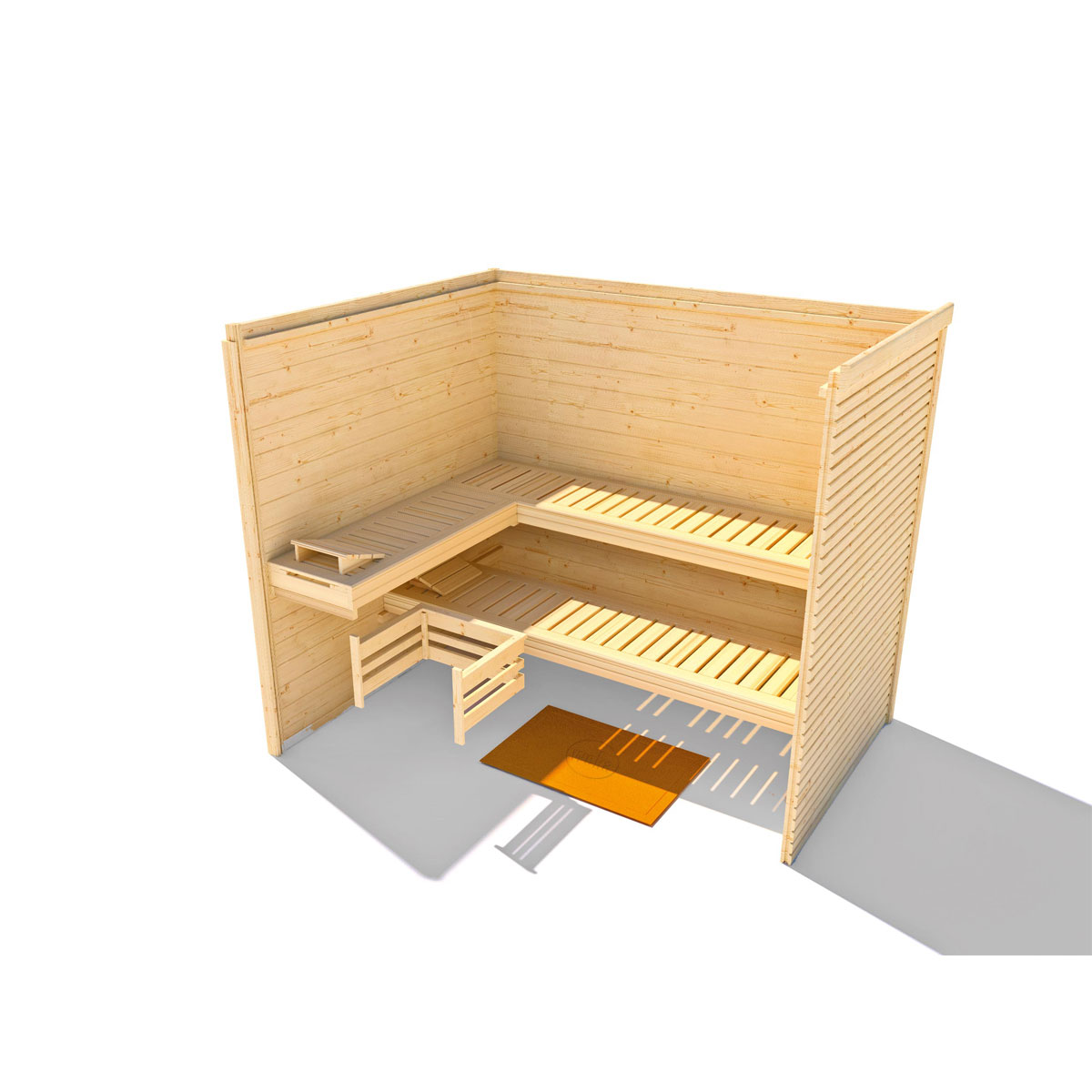 Weka  Premium Massivholz-Sauna TURKU Größe 2 Sparset 7,5 kW OS Bild 6