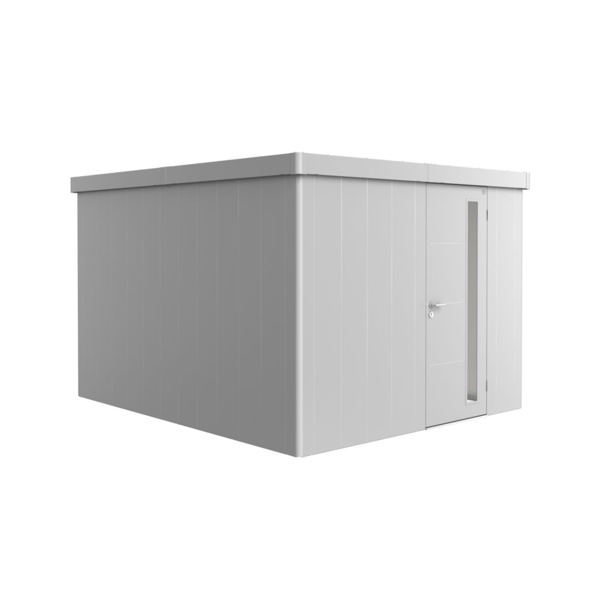 Biohort Gerätehaus Neo 4C Standardtüre silber-metallic