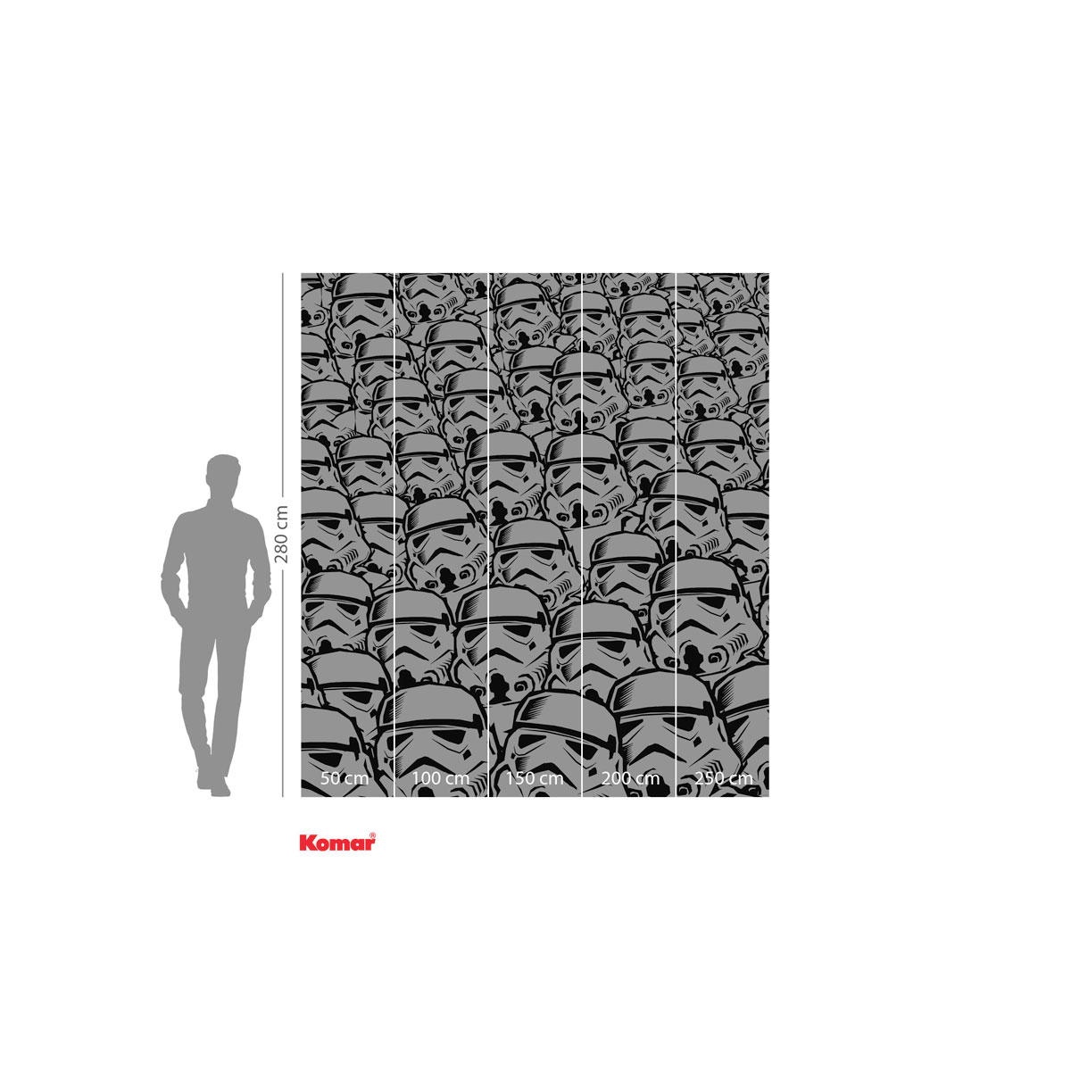 Komar  Vlies Fototapete Star Wars Stormtrooper Swarm 250x280 cm Bild 3