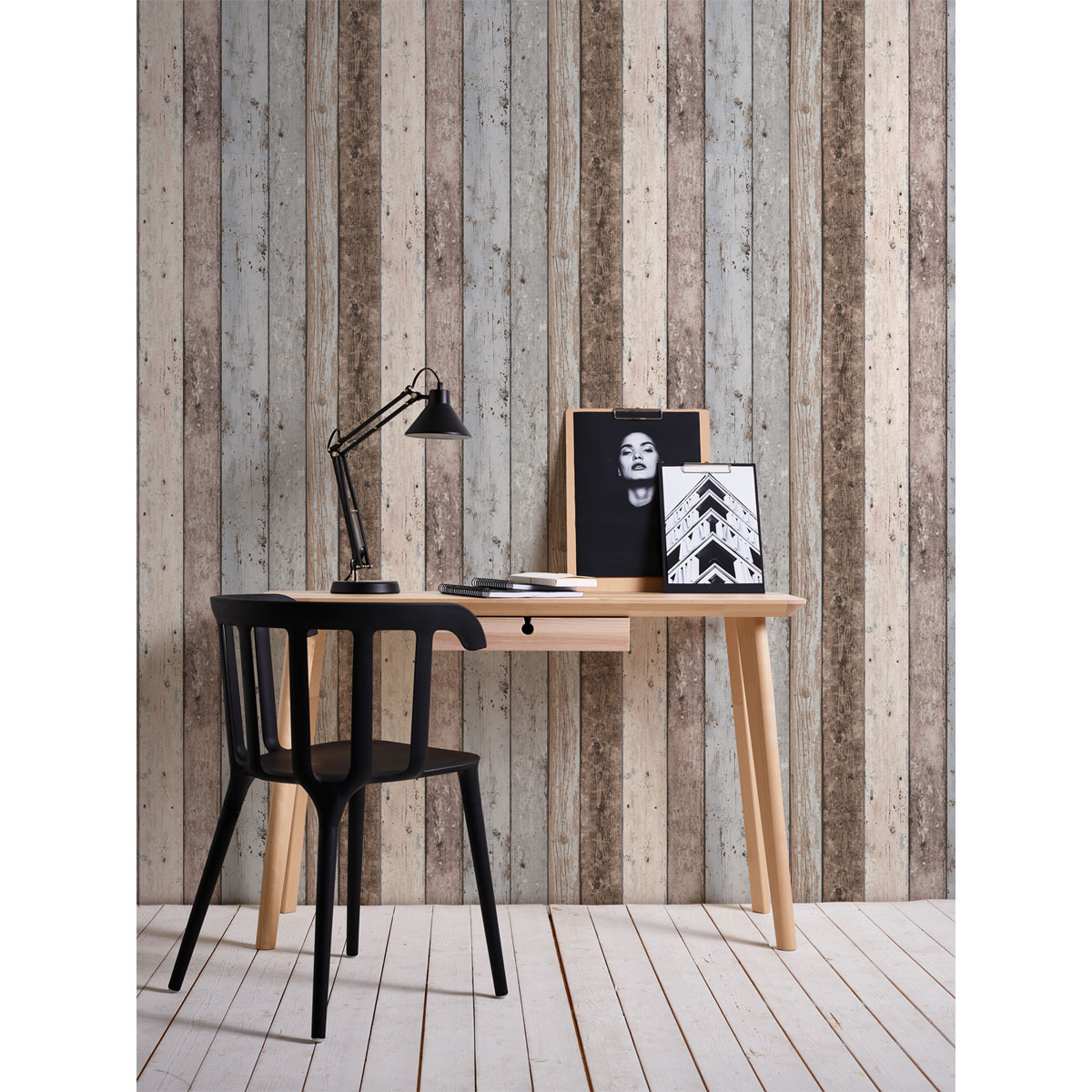 AS Creation  Vliestapete Elements Holztapete Bretter braun 10,05m x 0,53m Bild 3