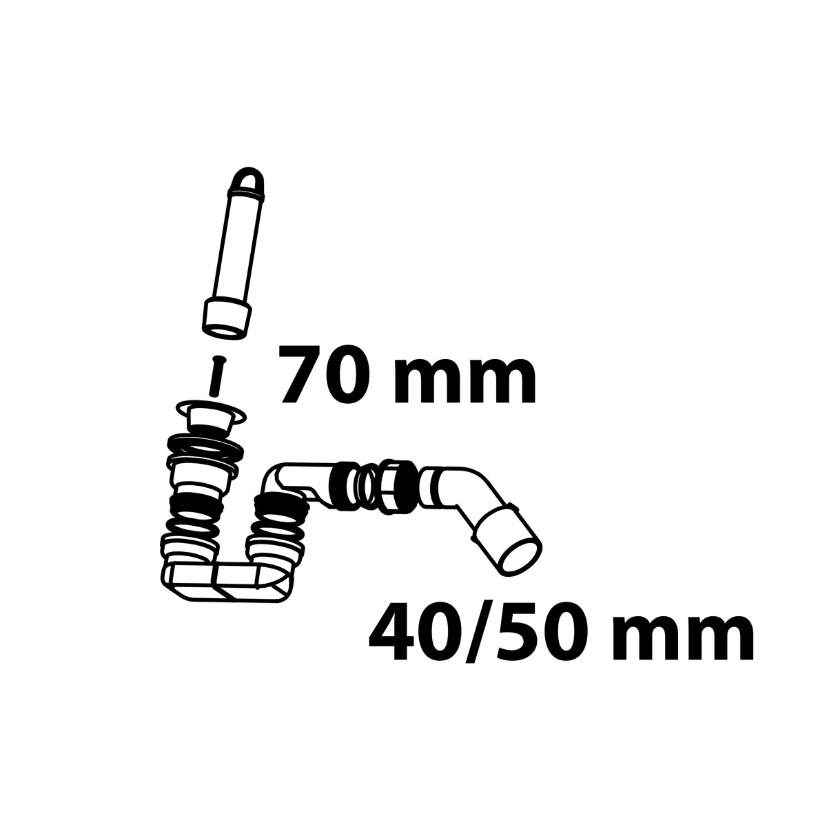 Kirchhoff Standrohrventil ECO-SAVE KS 1 1/2" mit Siphon Bild 2