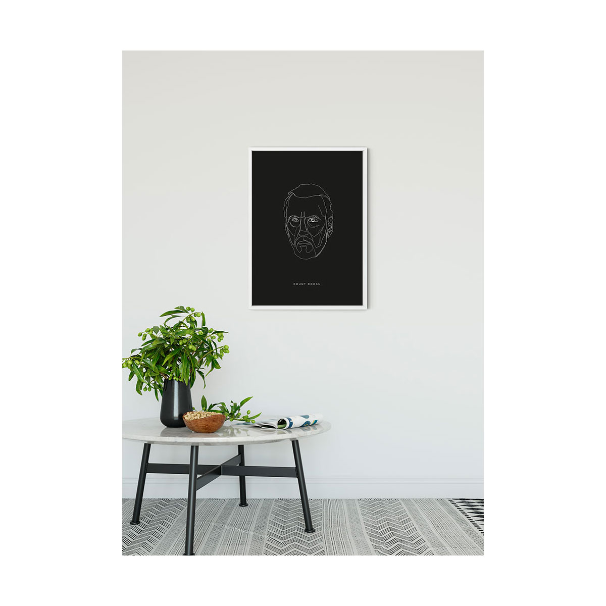 Komar  Wandbild Star Wars Lines Dark Side Dooku 30x40 cm