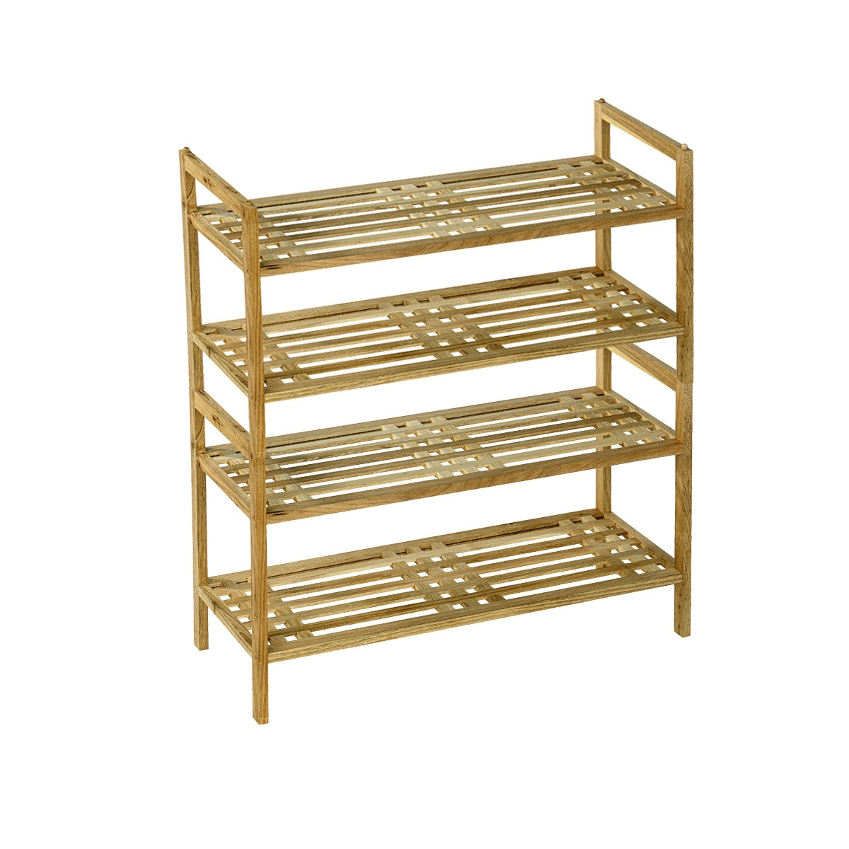 Wenko  Regalsystem Norway aus Walnussholz mit 2 Ablagen 2er Set massiv Bild 1