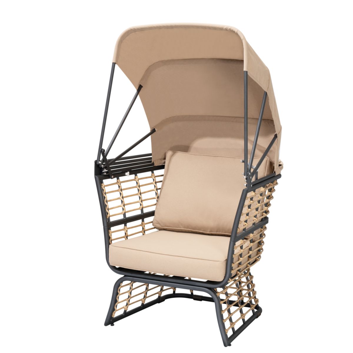 Garden Pleasure Relaxsessel PAROS Aluminium, Spun-Polyester, beige