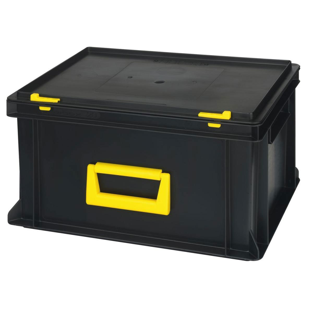 Tood Systemkoffer Newbox PC 20 stapelbar 40 x 30 x 23,3 cm schwarz-orange Bild 3