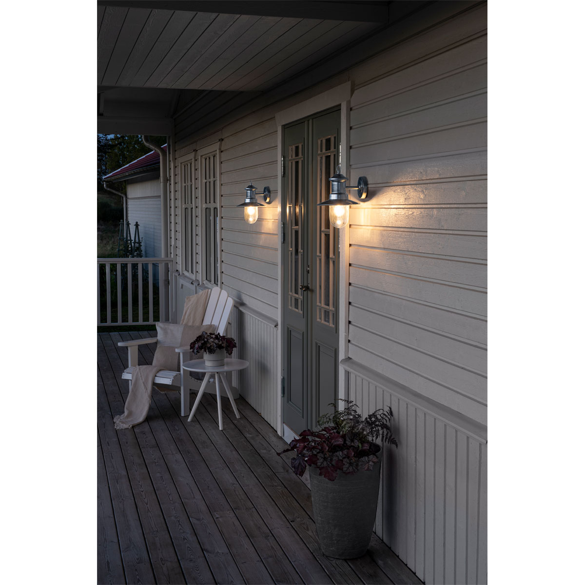 Konstsmide Außenwandleuchte Napoli silber Bild 3