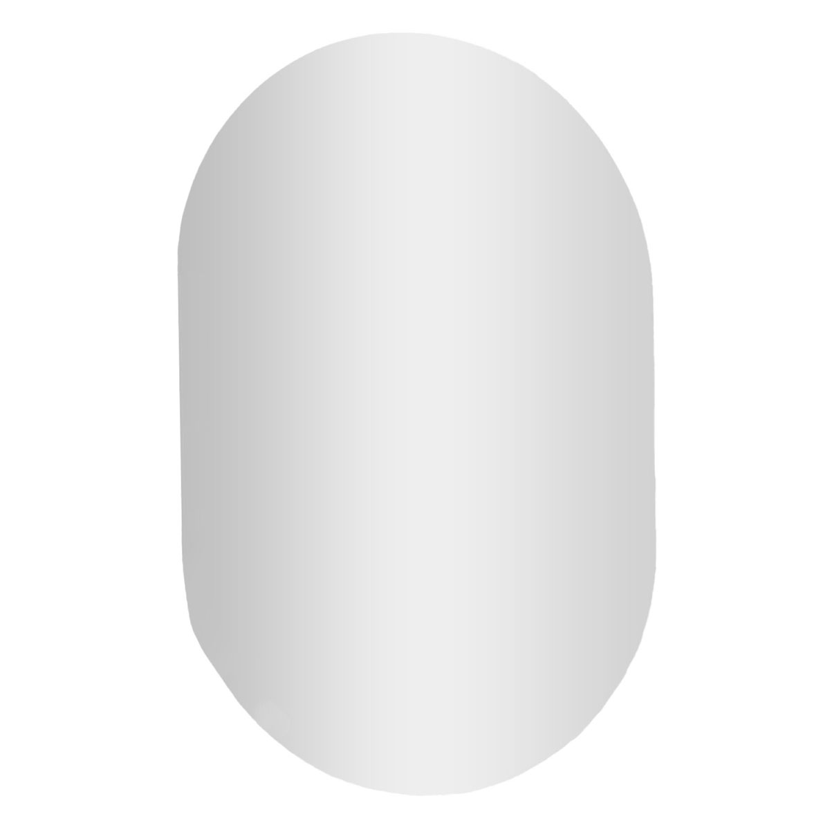 BADMOBIL Spiegelelement CRAFT 50 x 75 x 1,5 cm oval weiß