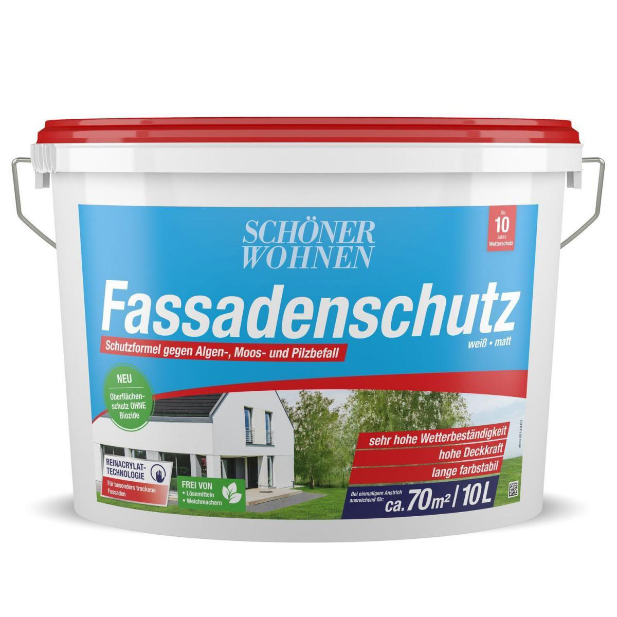 Schöner Wohnen Farbe Reinacrylat-Fassadenschutz Weiß 10 L