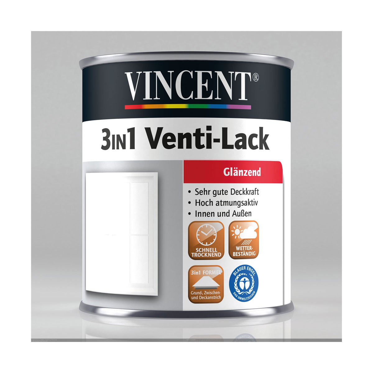 Vincent 3in1 Venti-Lack glänzend 2,5 L