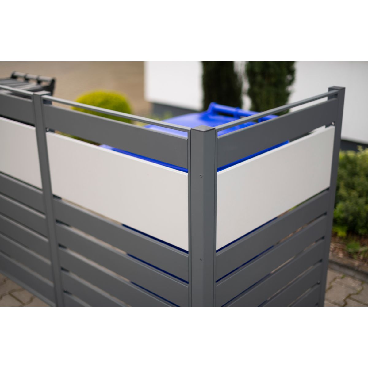 Westmann Mülltonnenverkleidung Planum 4x 240 L 1er Box 90x330x120 cm Bild 5