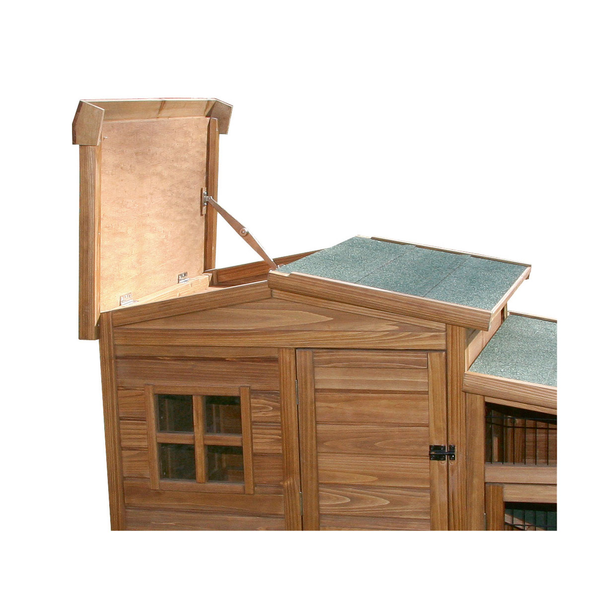 Kleintierstall Fortuna 160 x 117 x 80 cm braun Bild 3