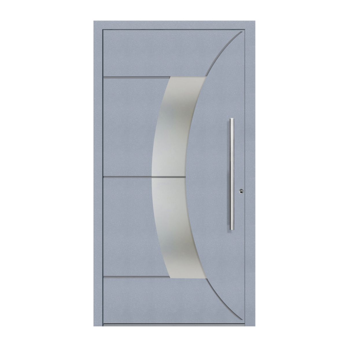 Schüco Aluminium Haustür 602 Verona Excellent 1100 x 2100 mm RAL9016/7040 DR