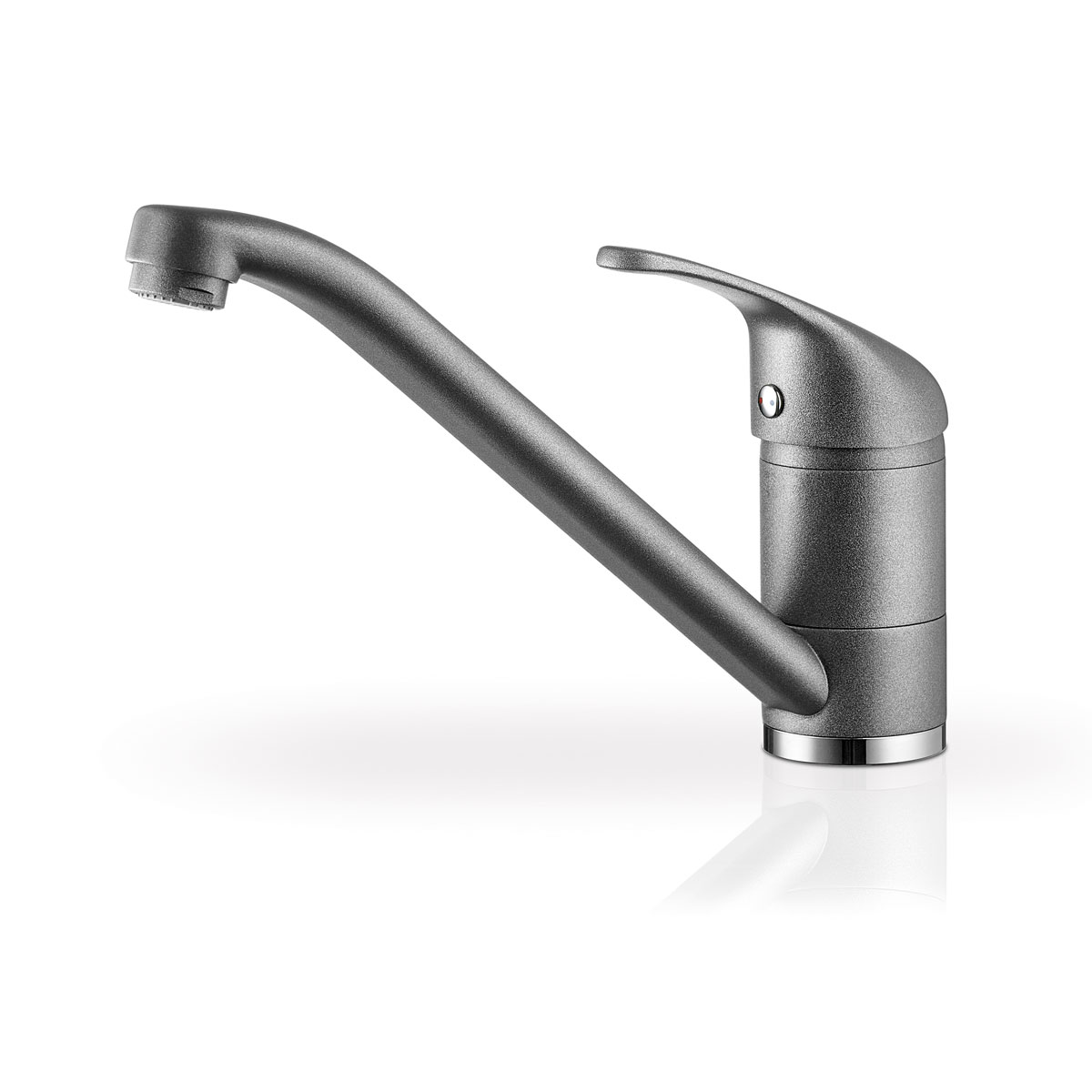 Pyramis Spültischarmatur „Modo“ Pyragranit iron grey schwenkbar