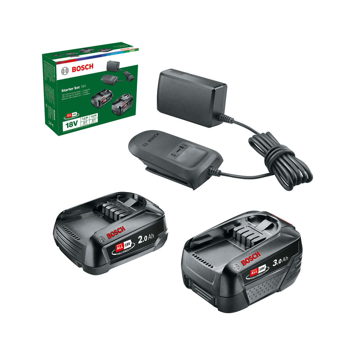 Bosch Akku-Set 18V 2,0Ah und 3,0Ah und AL18V-20 Bild 2