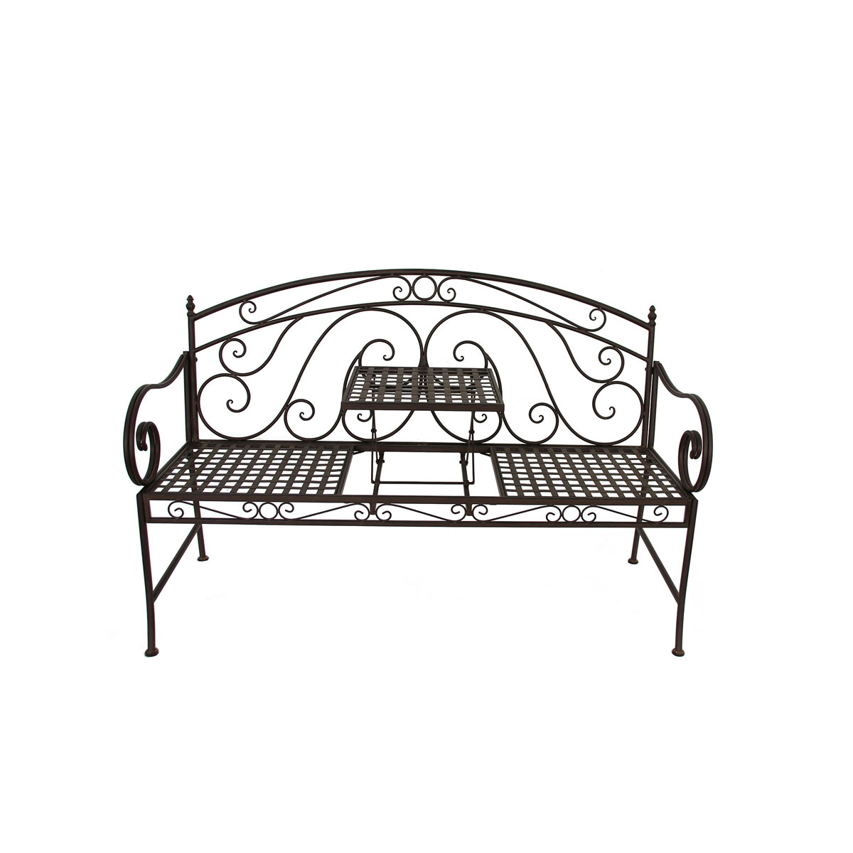 Bank Saket mit hochklappbarem Tisch