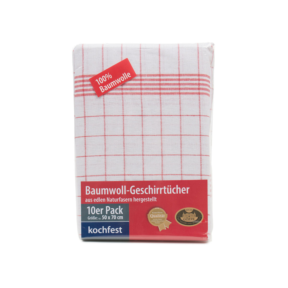 Gözze Geschirrtuch 50 x 70 cm 10er Pack rot Bild 6
