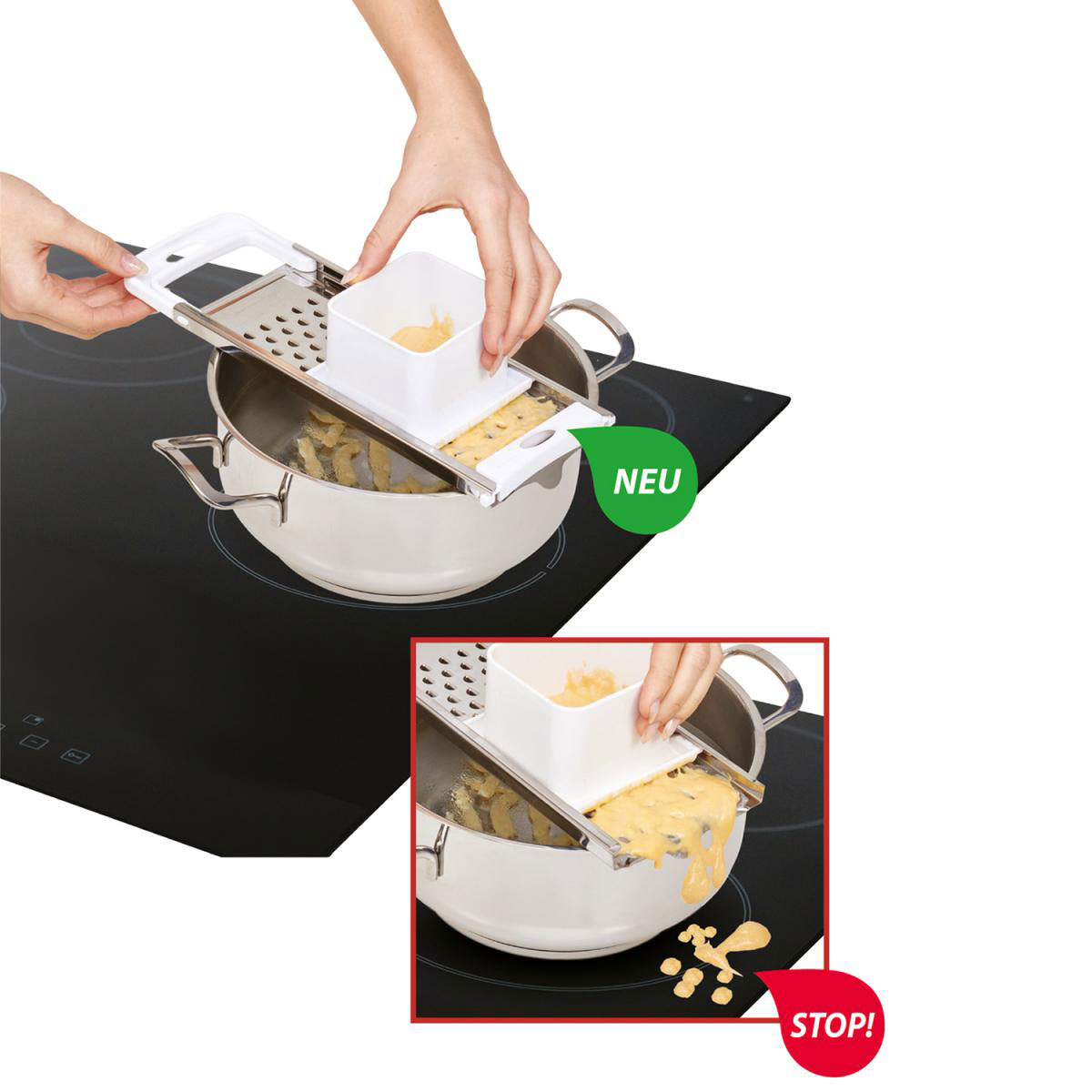 Metaltex Spätzlehobel rostfrei 33 x 11 cm Bild 2