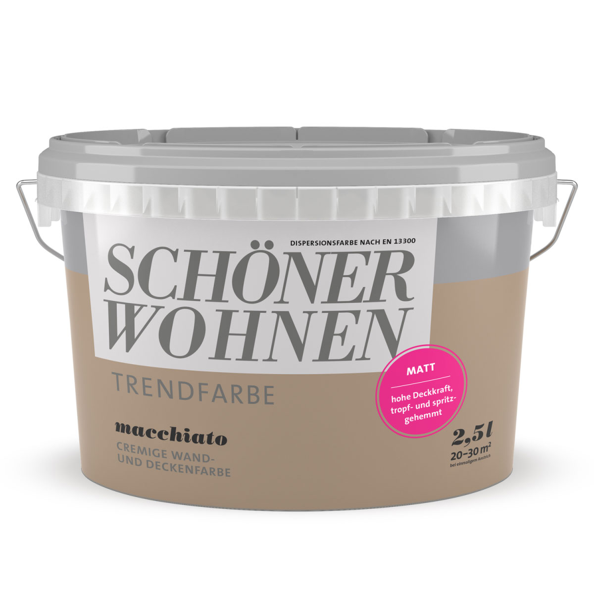 Schöner Wohnen Farbe Trendfarbe Macchiato Matt 2,5 L Bild 1