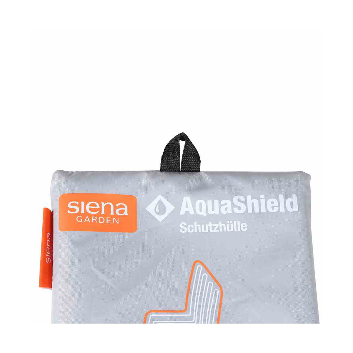 Siena Garden Schutzhülle AquaShield für Stapelstühle 67 x 67 x 80/110 cm hellgrau Bild 2