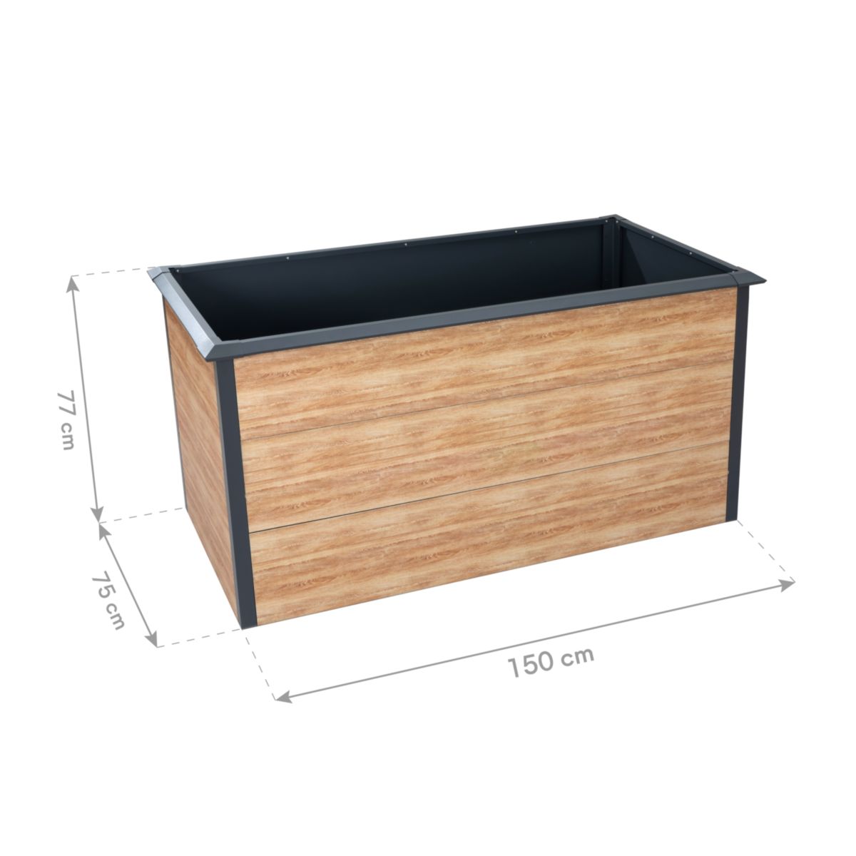 Westmann Hochbeet Primus-Multi L inkl. Schneckenschutz 75x150x77cm Bild 6