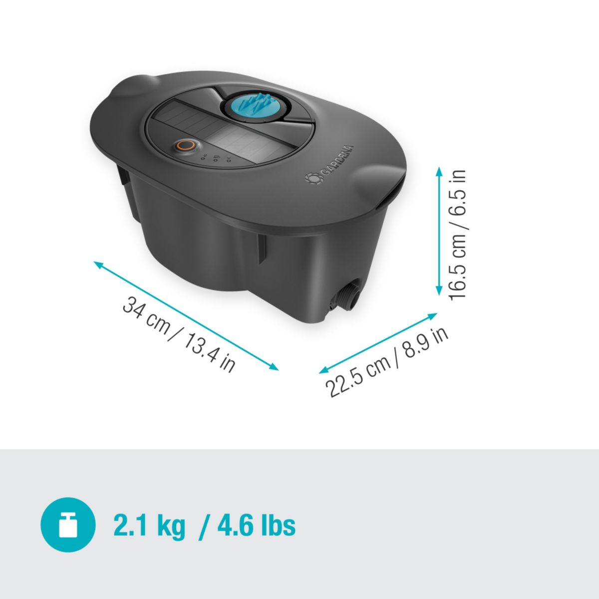 Gardena Bewässerungssystem Pipeline AquaPrecise solar Bild 7