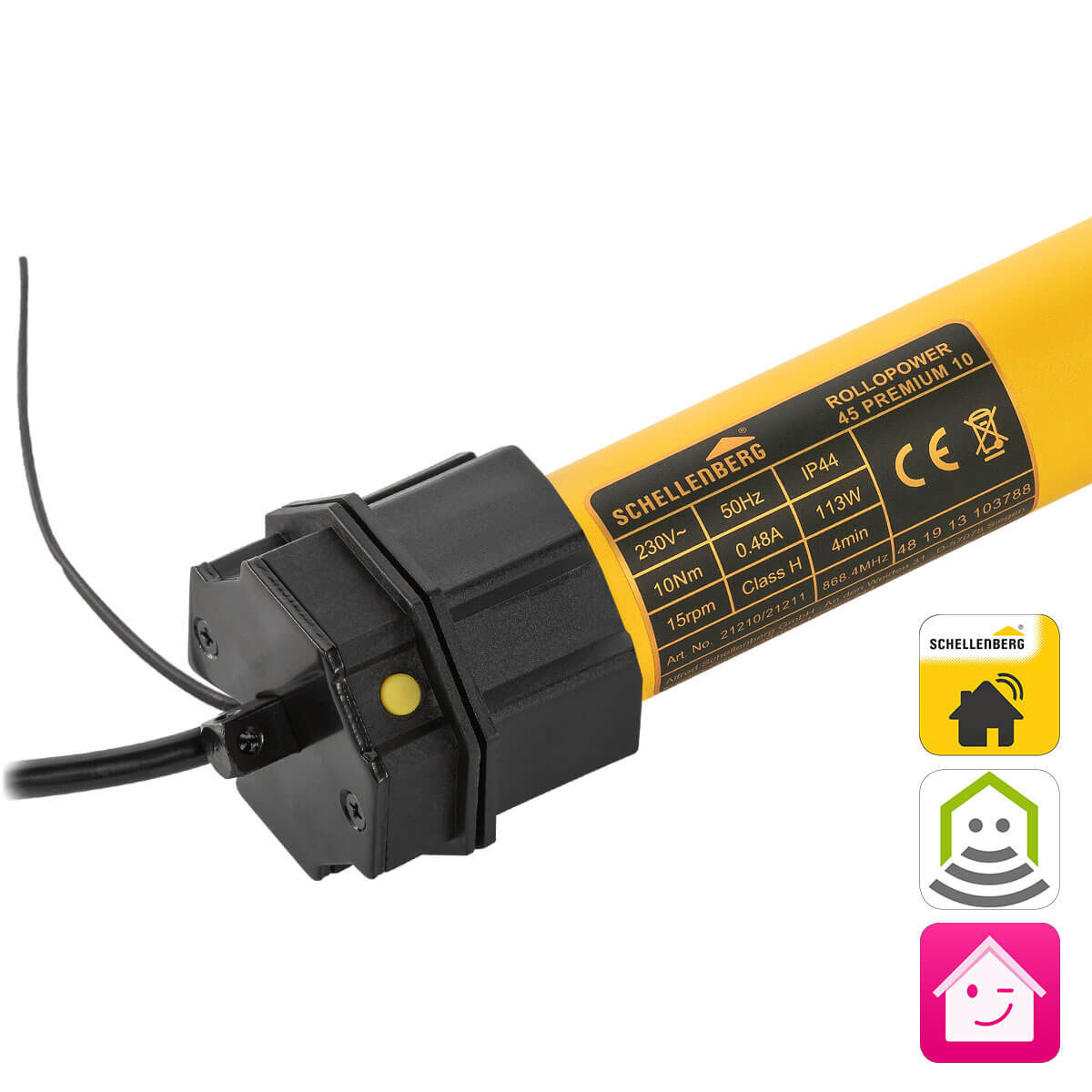 Schellenberg Smart Home Funk-Rohrmotor Maxi Premium 10Nm