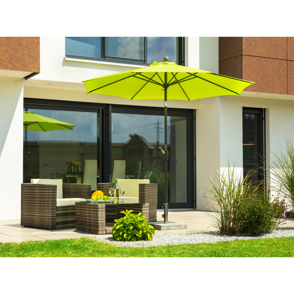 Schneider Schirme Sonnenschirm Harlem 270 cm Apfelgrün Bild 5
