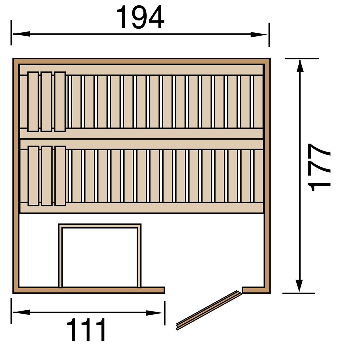 Weka Elementsauna „Halmstad 2“ GTF Bild 3