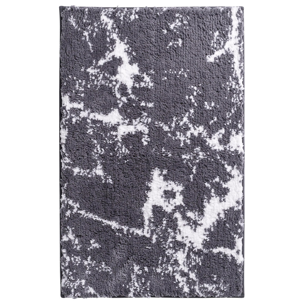 Ridder  Teppich Marmor 60 x 90 cm grau-weiß Polyester-Microfaser