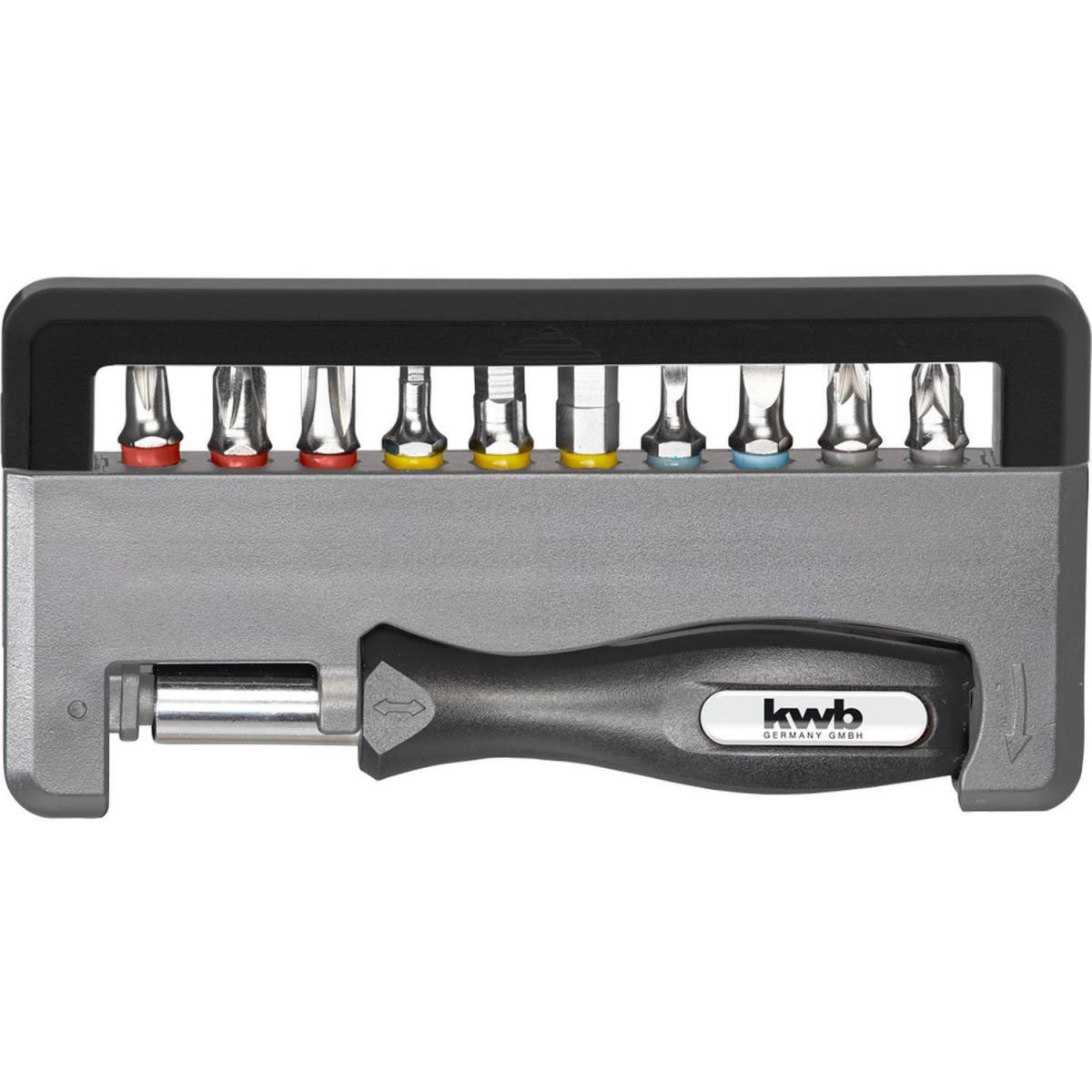 kwb  Bit Box Standard Handy Stahl 12 teilig PH 1-3 PZ 1-2 FL 3-5 Hex 4-6 Bild 1