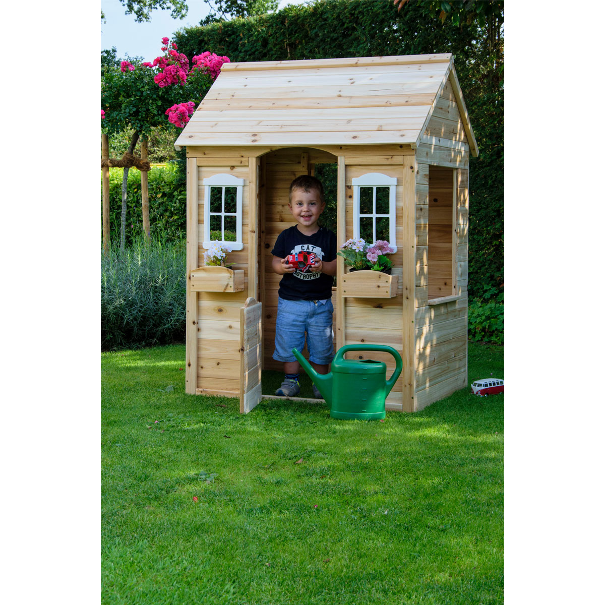 dobar Garten-Spielhaus 107 x 94 x 114,5 cm natur Bild 4