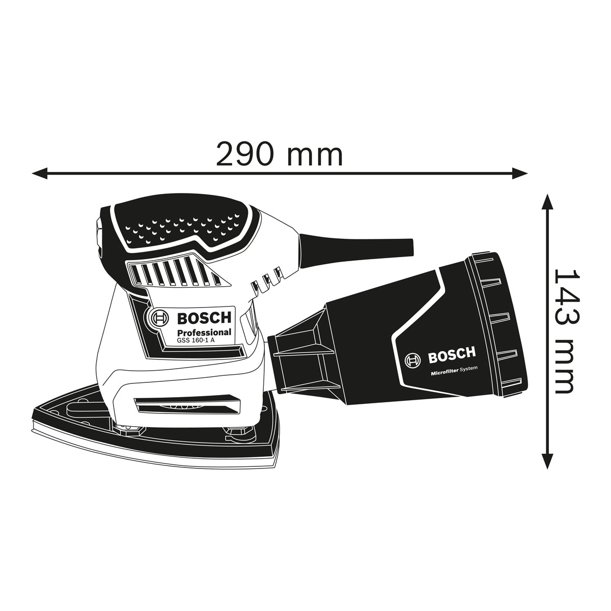 Bosch Professional  Schwingschleifer GSS 160-1 A Multi Bild 6