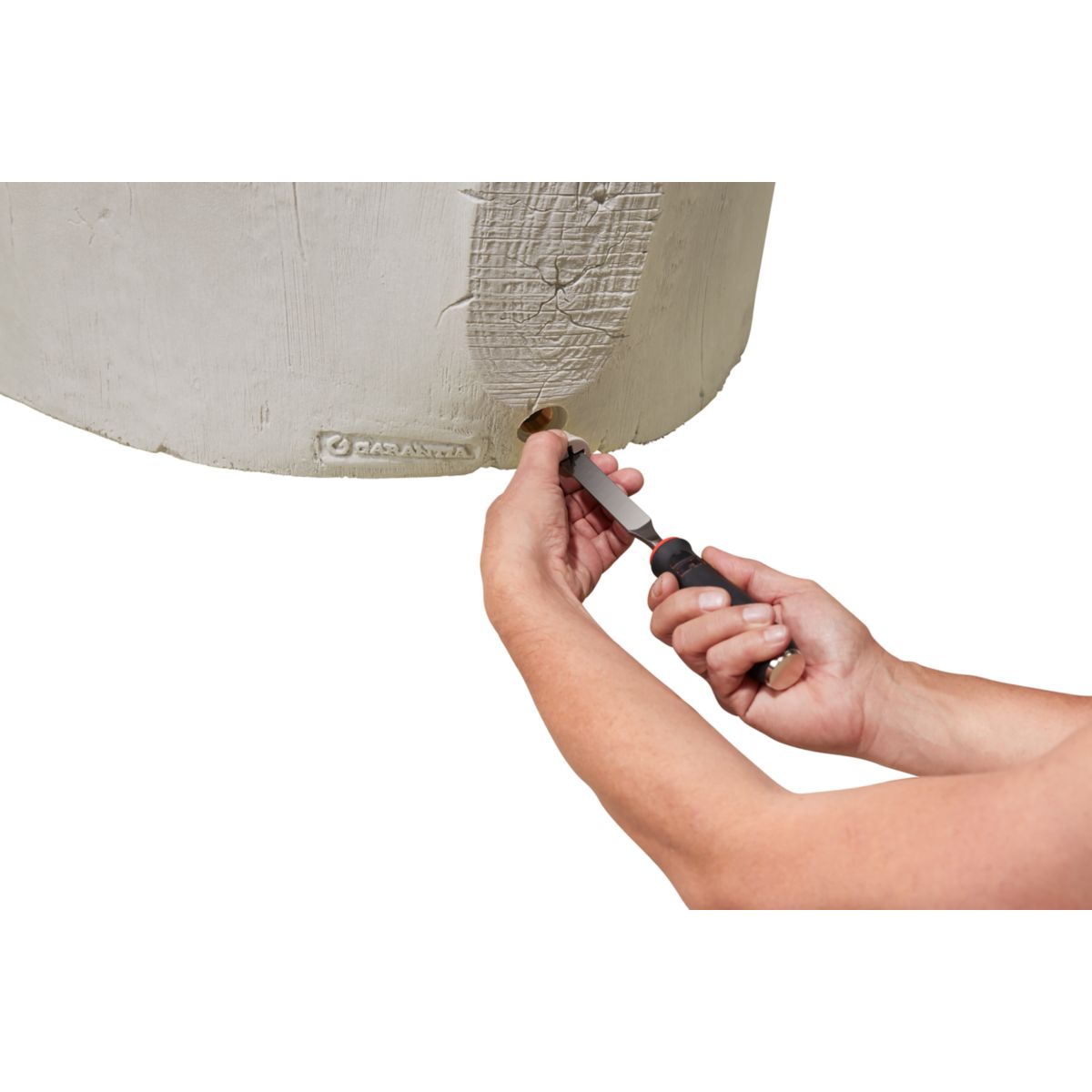 Garantia Regentonne Woodstock Baumstamm 250 L dunkelbraun Bild 10