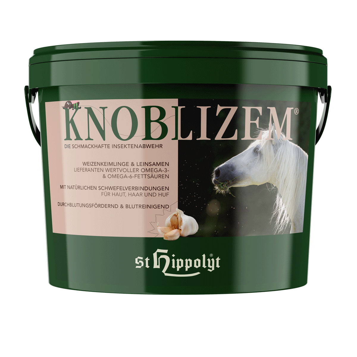 St. Hippolyt Pferdefutter Knoblizem-Mineral 3 kg