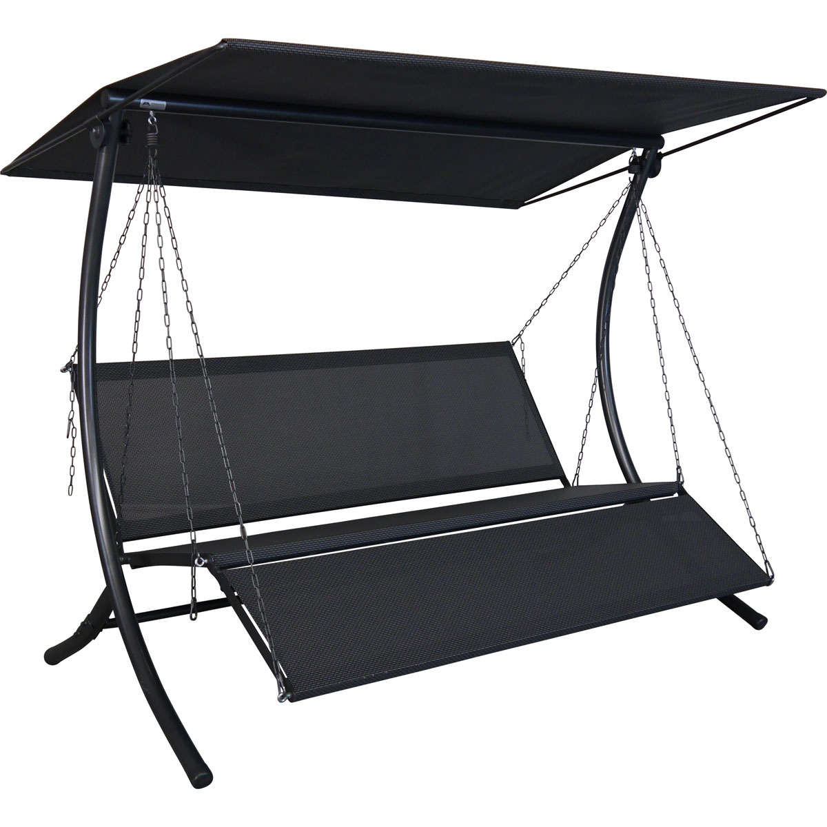 Angerer Freizeitmöbel GmbH Hollywoodschaukel Swing 3-Sitzer Zip anthrazit Bild 4