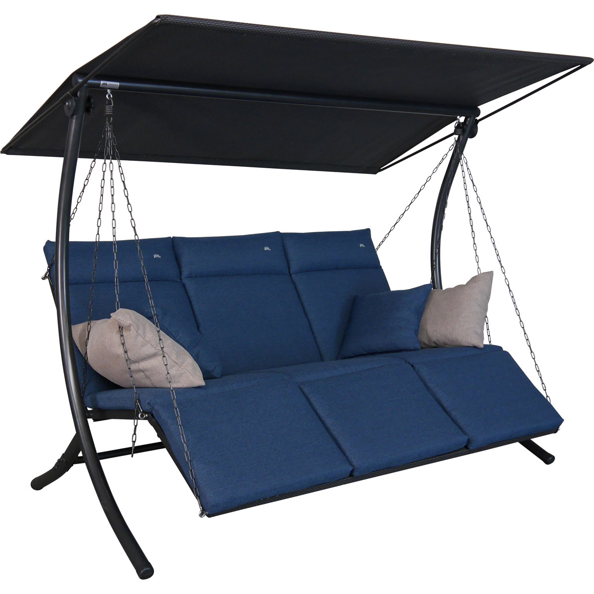 Angerer Freizeitmöbel GmbH Hollywoodschaukel Swing 3-Sitzer Smart denim Bild 2