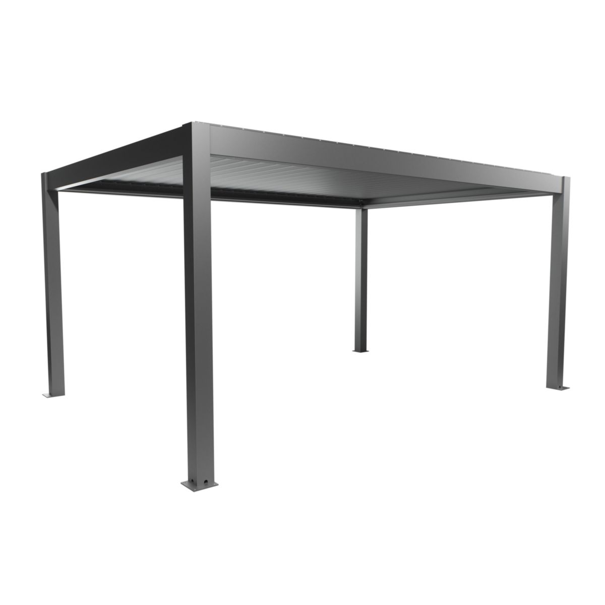 Biohort Pergola Gr. 5x3,5 quarzgrau-met 515,5x 367,5x 264 cm