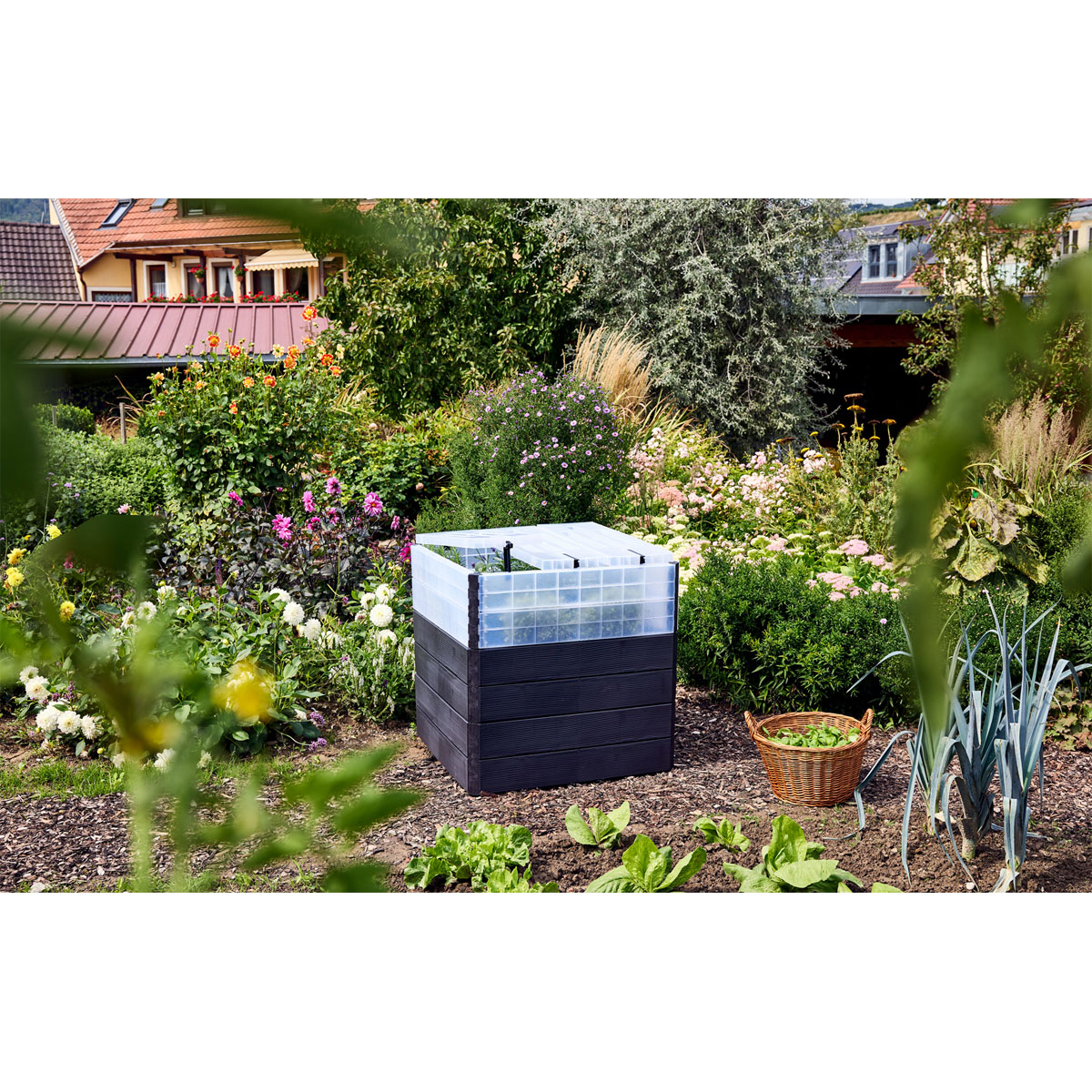 Garantia  Hochbeet Ergo Quadro TurboPlus L 80 Wood, inkl. FLORA Wassersparsystem Bild 5